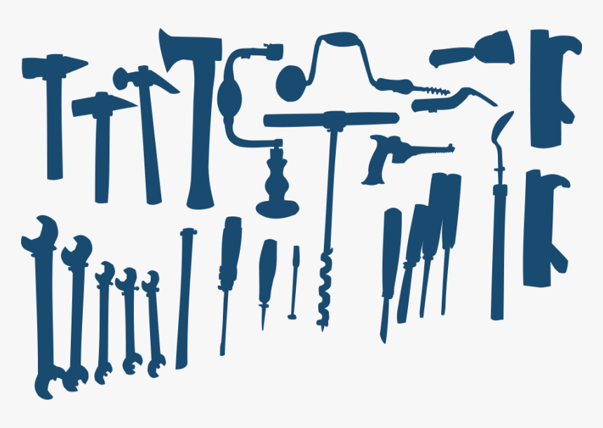 Tools On The Wall Clipart - Transparent Tools Vector Png, Png Download