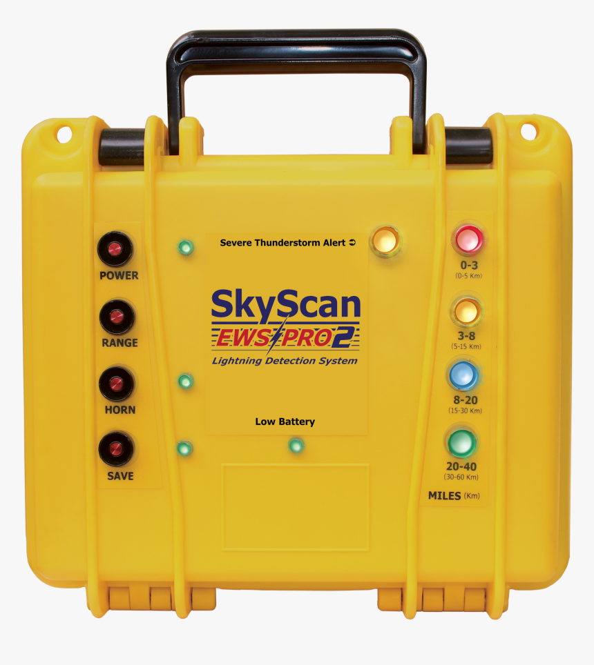Transparent Yellow Lightning Png - Skyscan Lightning Detector, Png Download
