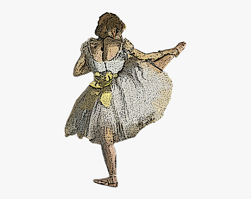 Ballet Dancer Degas Edgar Degas Dancers Practicing - Illustration, HD Png Download