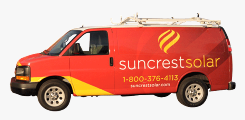 Chevy Van Wrap 3m Vehicle Wrap For Suncrest Solar Fleet - Compact Van, HD Png Download