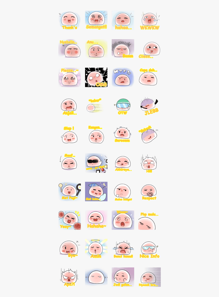 Mochi Mochi Cute - Smiley, HD Png Download