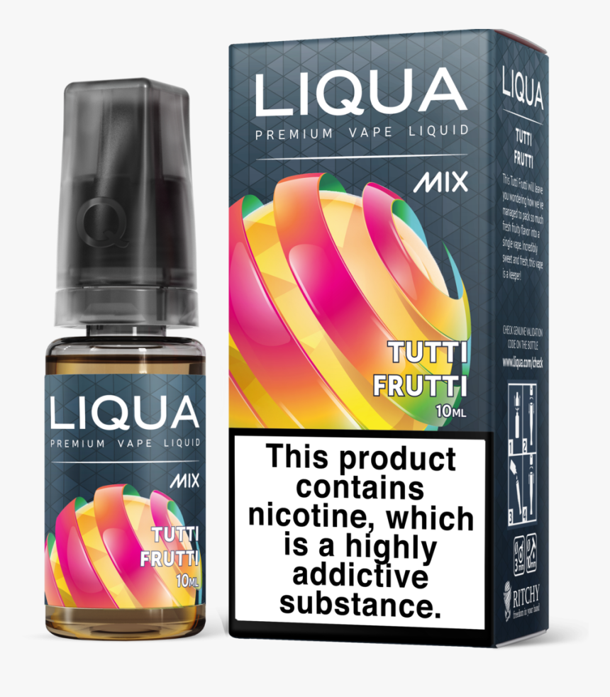 Transparent Tutti Frutti Png - Liqua Mix Tutti Frutti, Png Download