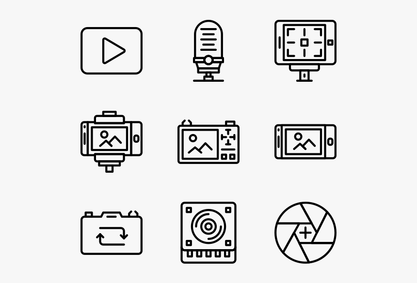 Black And White Icons, HD Png Download