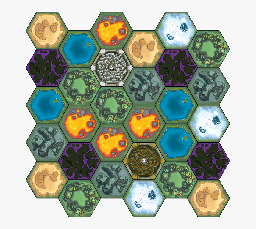 Here S A Look At One Of The Hex Tiles In Empyreal - Circle, HD Png Download