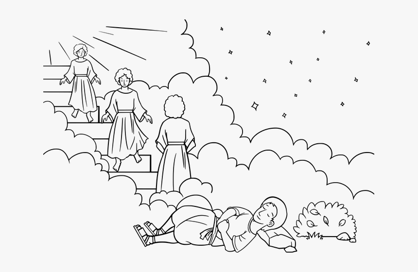 Jacobs Ladder Coloring Page, HD Png Download