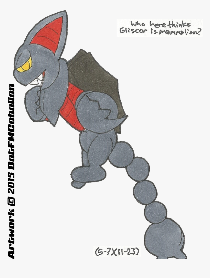 Who Here Thinks Gliscor Is Mammalian - Cartoon, HD Png Download