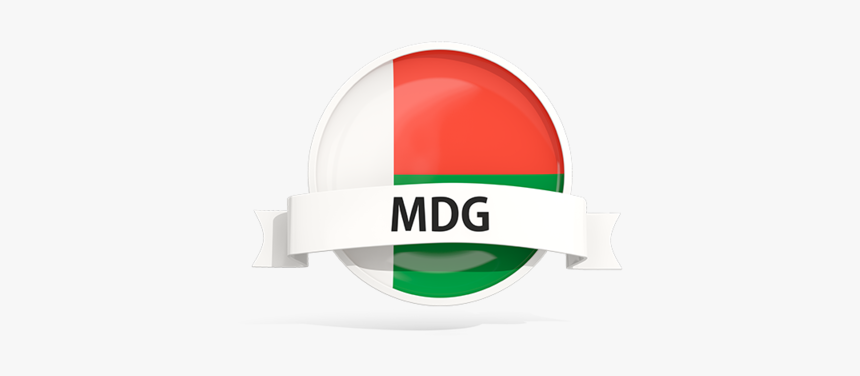 Round Flag With Banner - Arch, HD Png Download