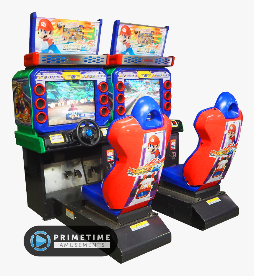 Mario Kart Arcade Gp2 By Bandai Namco Amusements - Mario Kart 2 Arcade Machine, HD Png Download