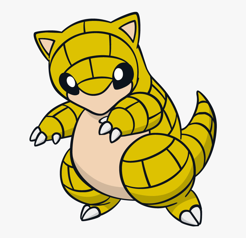Sandshrew Pokemon Character Vector Art, HD Png Download