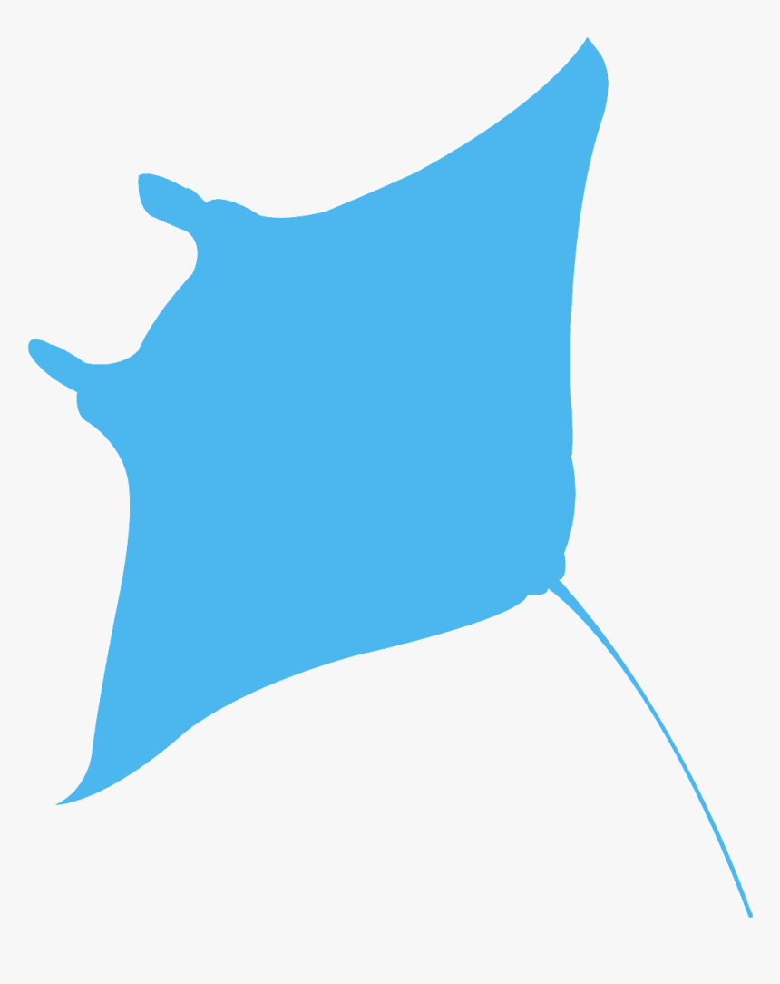 Manta Ray Silhouette, HD Png Download