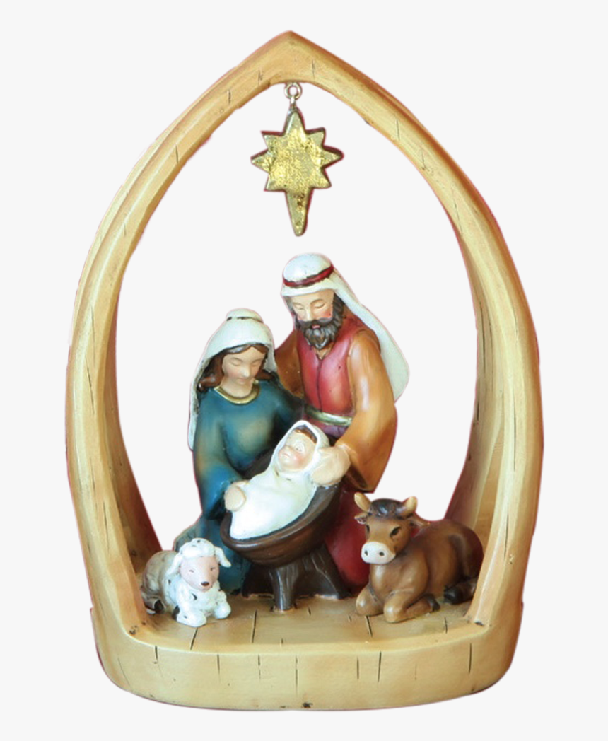 Resin Hanging Star Nativity , Png Download - Nativity Scene, Transparent Png