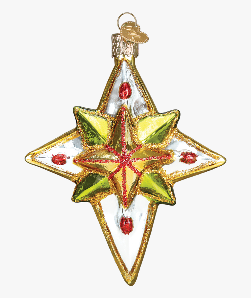 Old World Christmas Luminous Star Glass Christmas Ornament, HD Png Download