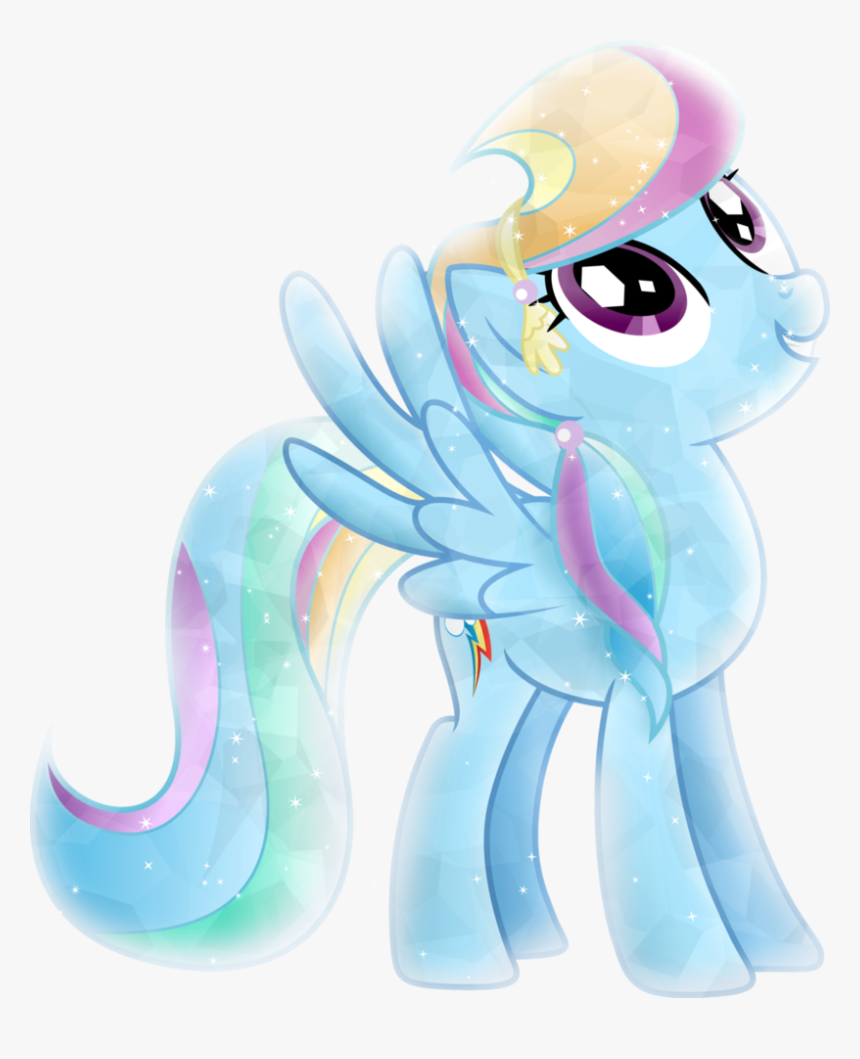 Crystal Clipart Kryptonite - Rainbow Dash Crystal Pony, HD Png Download