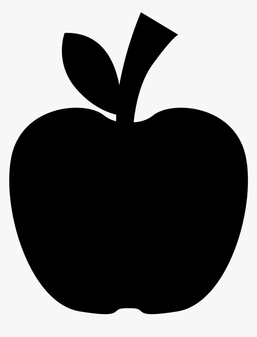 Clip Art Vector Graphics Image Apple Silhouette - Apple Silhouette Png, Transparent Png