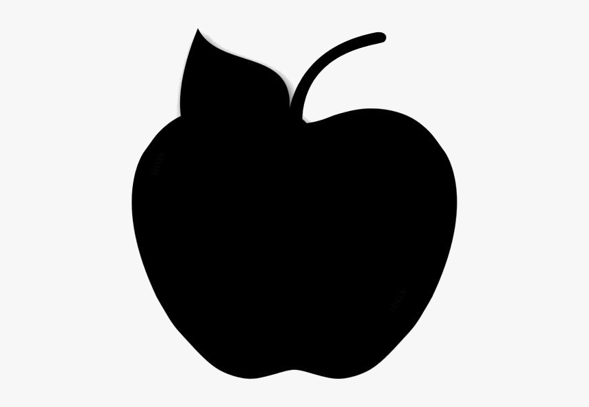 Apple Png Silhouette - Illustration, Transparent Png