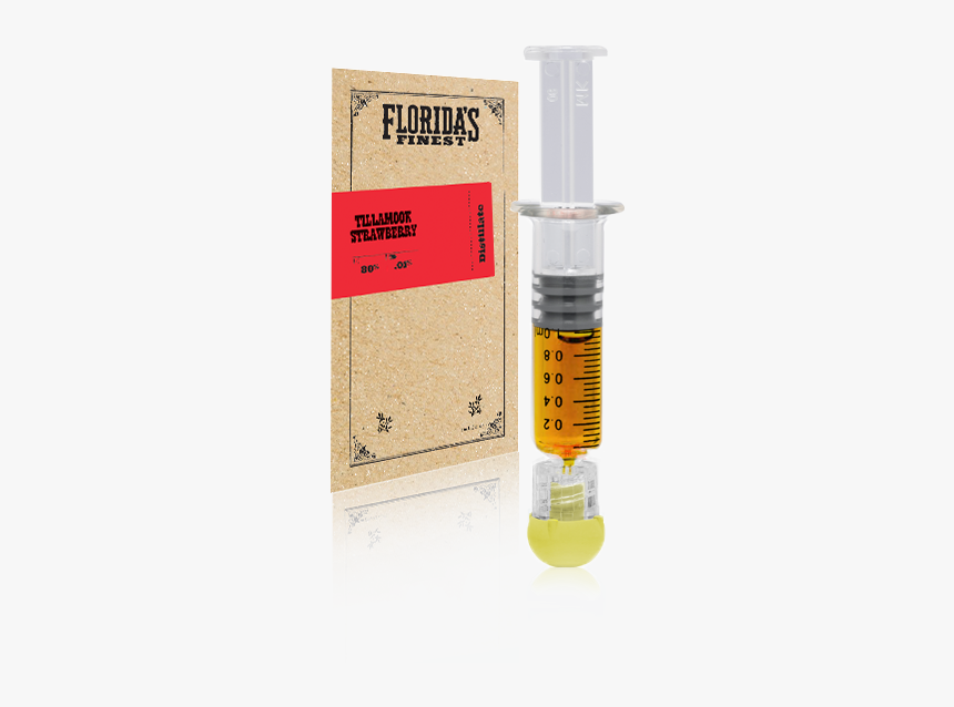 Tillamook Strawberry Distillate - Thc Distillate Syringe, HD Png Download