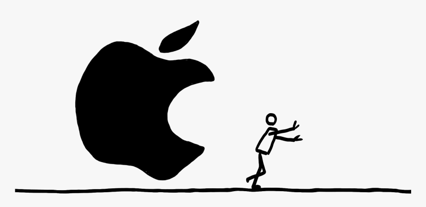Transparent Apple Silhouette Png - Illustration, Png Download