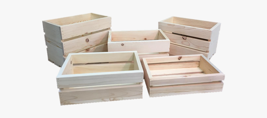 Medium Pine Crates - Crate, HD Png Download