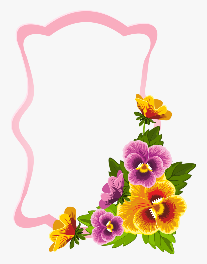 Flower Color Frame Clipart , Png Download - Flower, Transparent Png