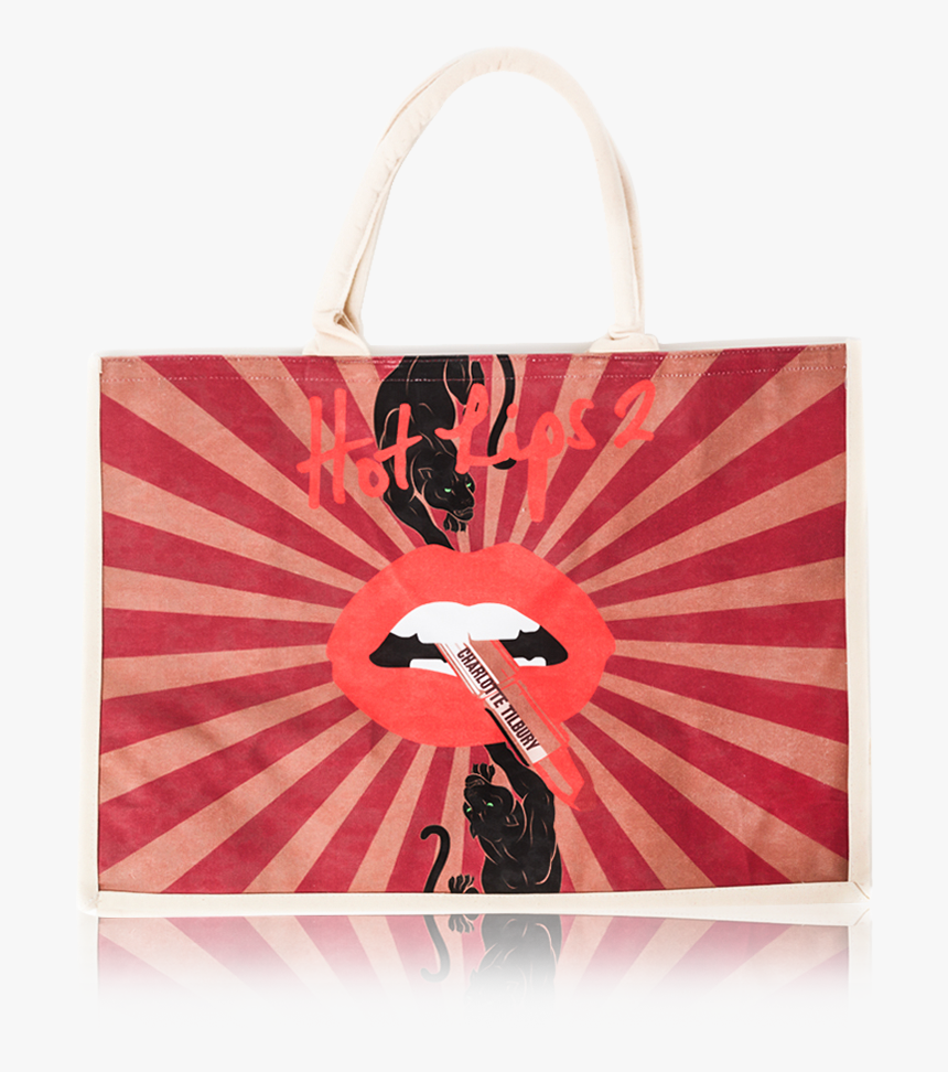 Hot Lips 2 Magic Panther Design Tote Bag - Dharmachakra 24, HD Png Download