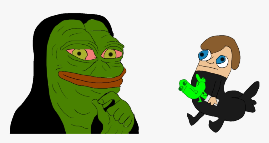 Emperor Pepe And Luke Dickbutt - Cartoon, HD Png Download