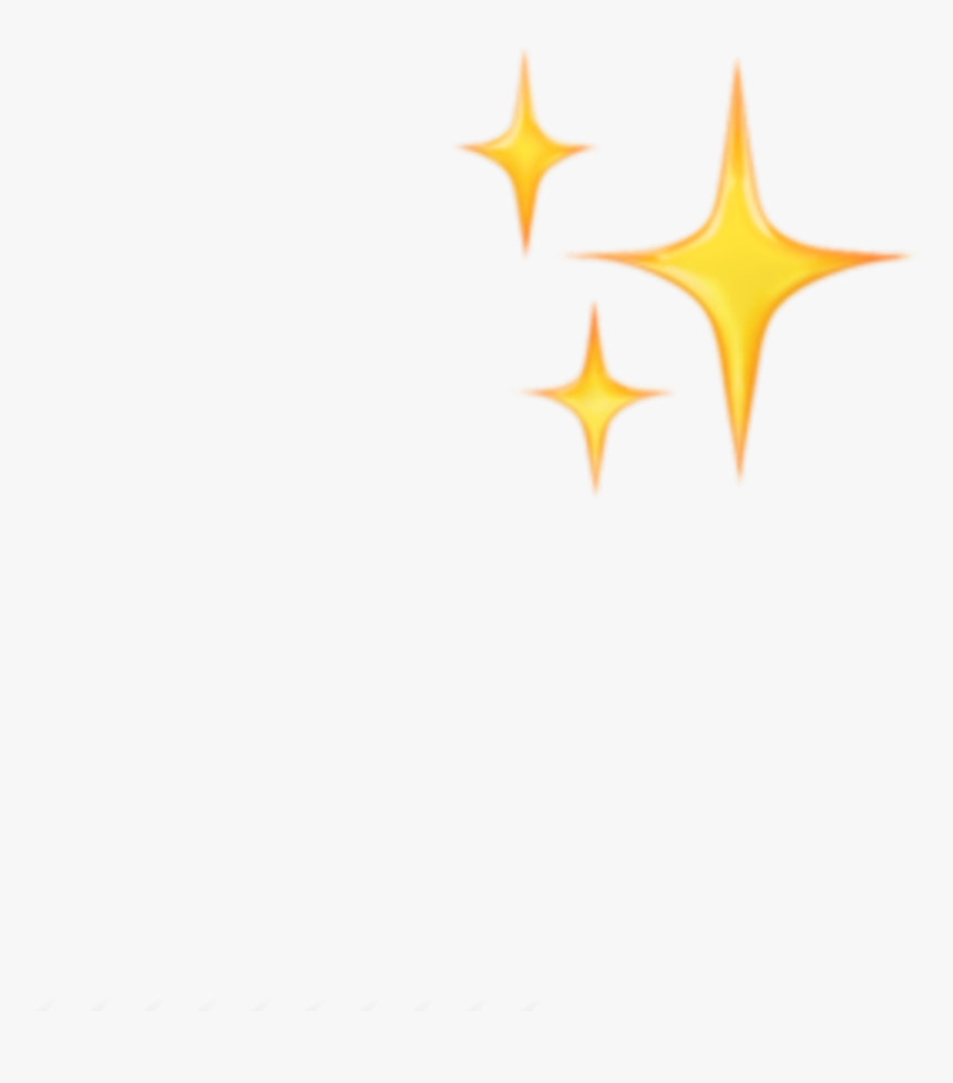 Sticker Emoji Emojis Yellow Sparkle Stars Tumblr Png - Flag, Transparent Png