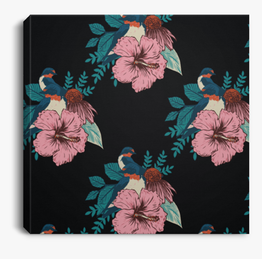 Flowers Square Gallery Wrap Canvas Print - Hawaiian Hibiscus, HD Png Download