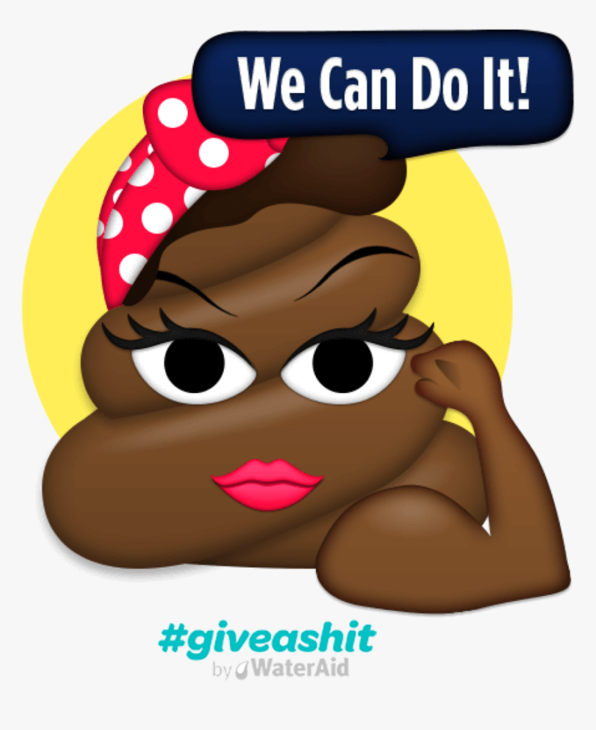Poop Emoji Rosie Riveter, HD Png Download