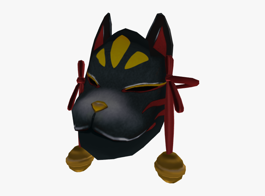 Black Kitsune Mask - Illustration, HD Png Download