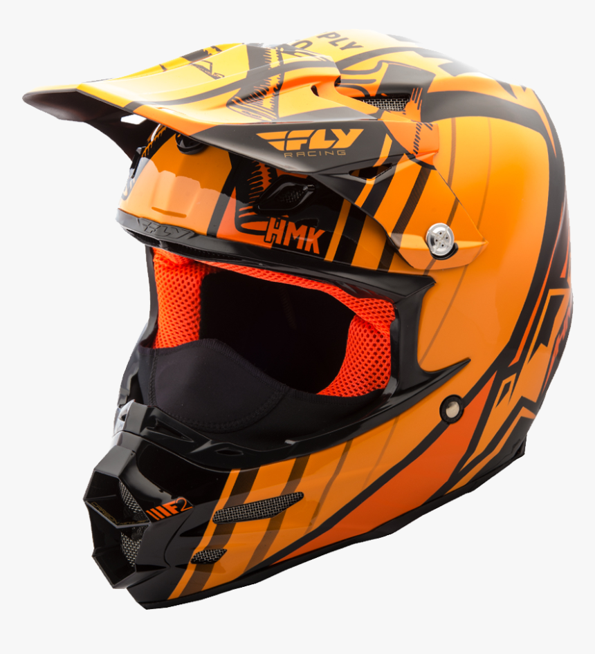 Fly Carbon Hmk Pro Orange Black - Motorcycle Helmet, HD Png Download