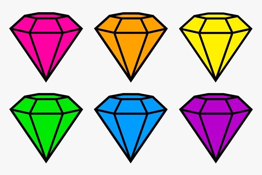 Diamond Cartoon - Jewels Clipart, HD Png Download