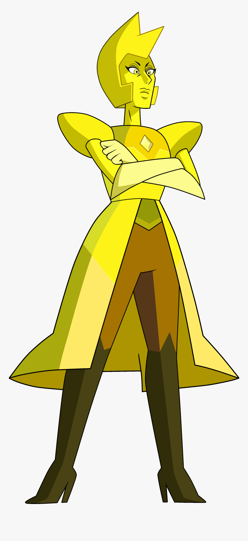 Transparent Cartoon Diamond Png - Steven Universe Yellow Diamond Gemstone, Png Download