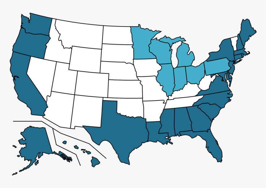 List Of U S By Coastline Wikipedia - United States Water Quality Statistics, HD Png Download
