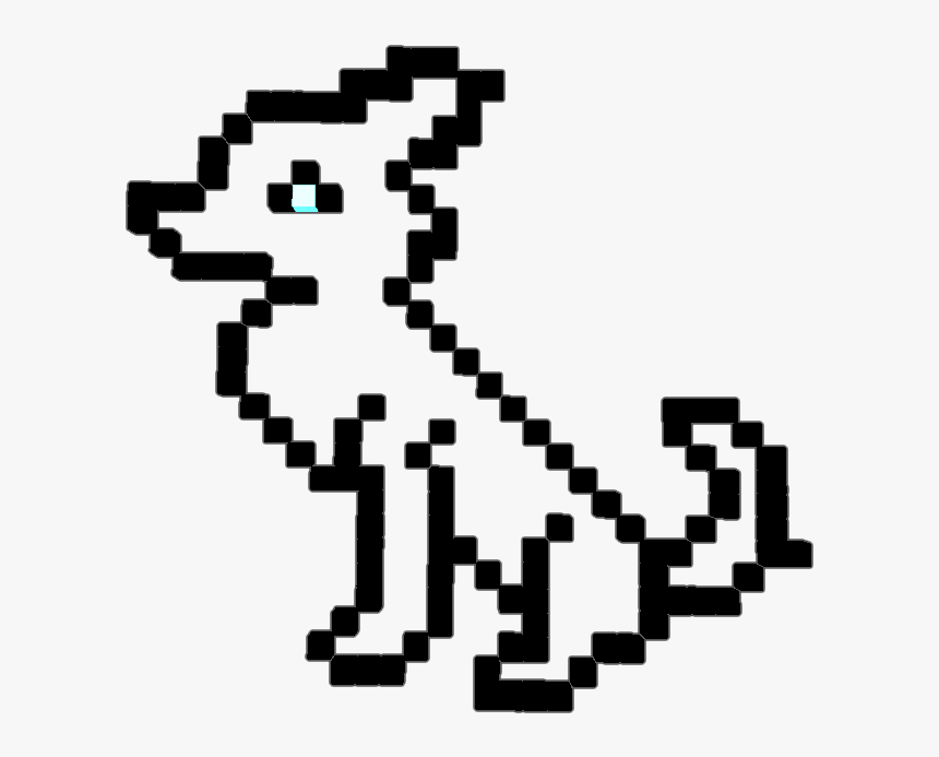 Here Is The Wolf Outline For You To Colour In Thx So - Perler Beads Princess Rosalina, HD Png Download