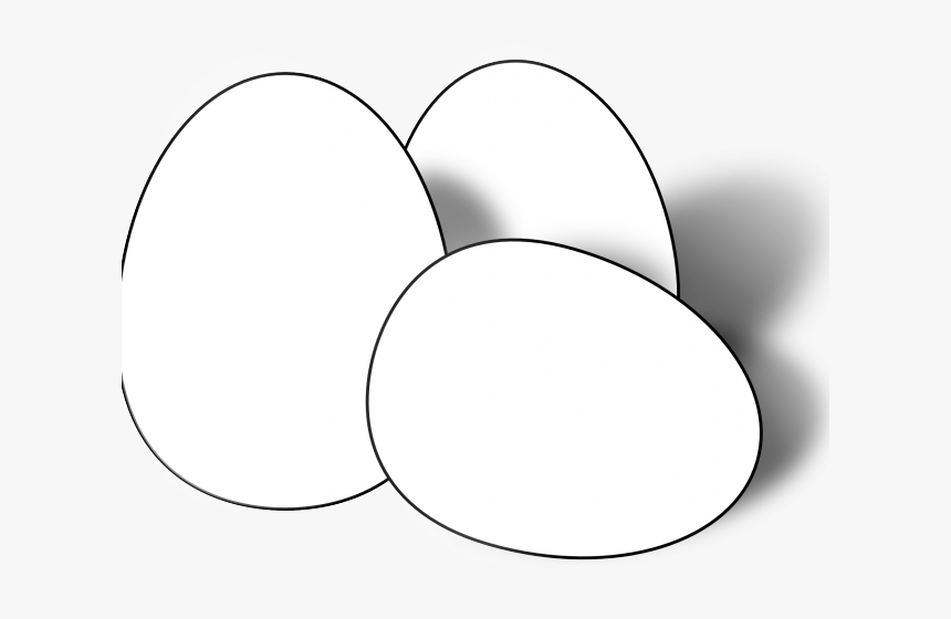 Egg Outline Png -egg Clipart Outline - Egg Black And White, Transparent Png