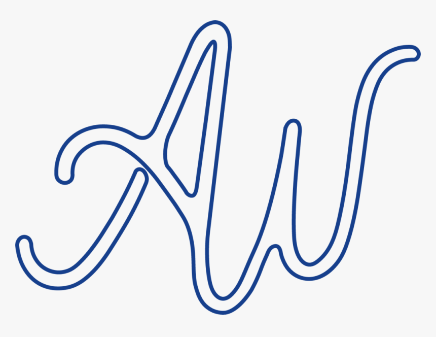 Secondarylogoa Outline Alexwolfphoto Blue - Calligraphy, HD Png Download