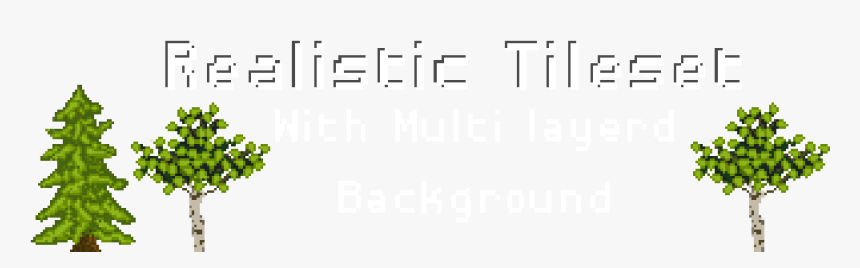 Multi Layered Pixel Tileset [free] - Tree, HD Png Download