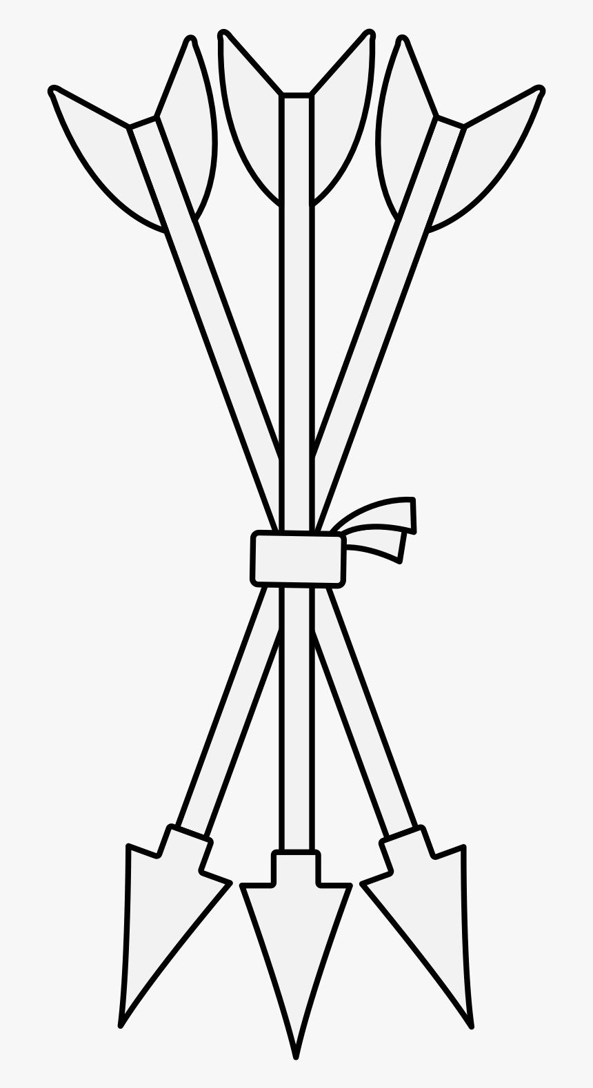 Heraldic Clip Art Arrow, HD Png Download