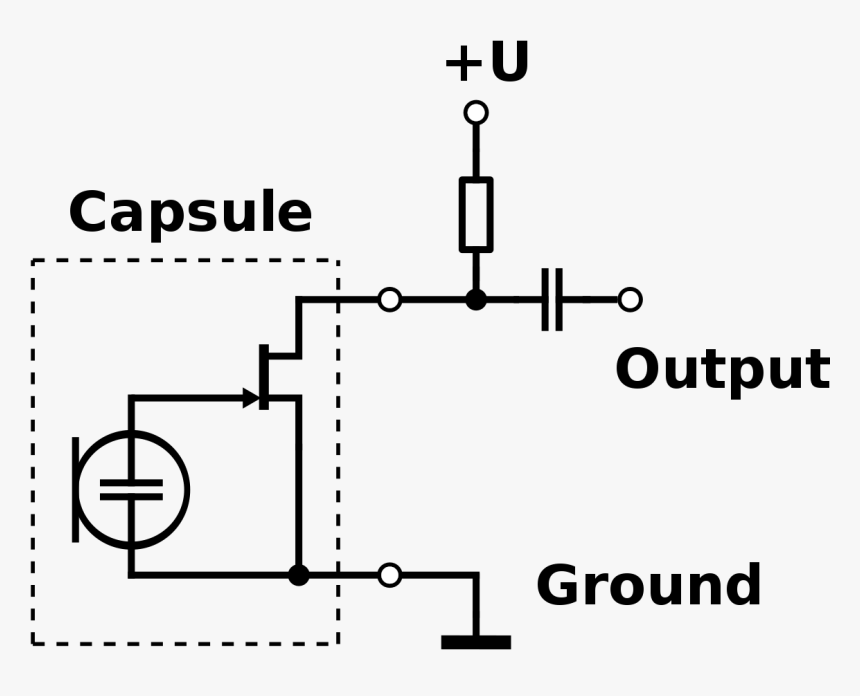 Electrical Microphone Schematics, HD Png Download