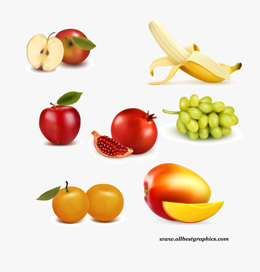 Red And Green Apple With Leaf, HD Png Download