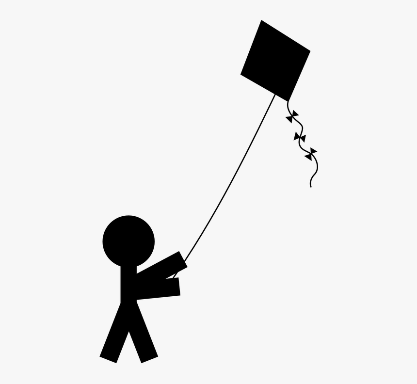 Kite Wind Autumn - Person Flying A Kite, HD Png Download