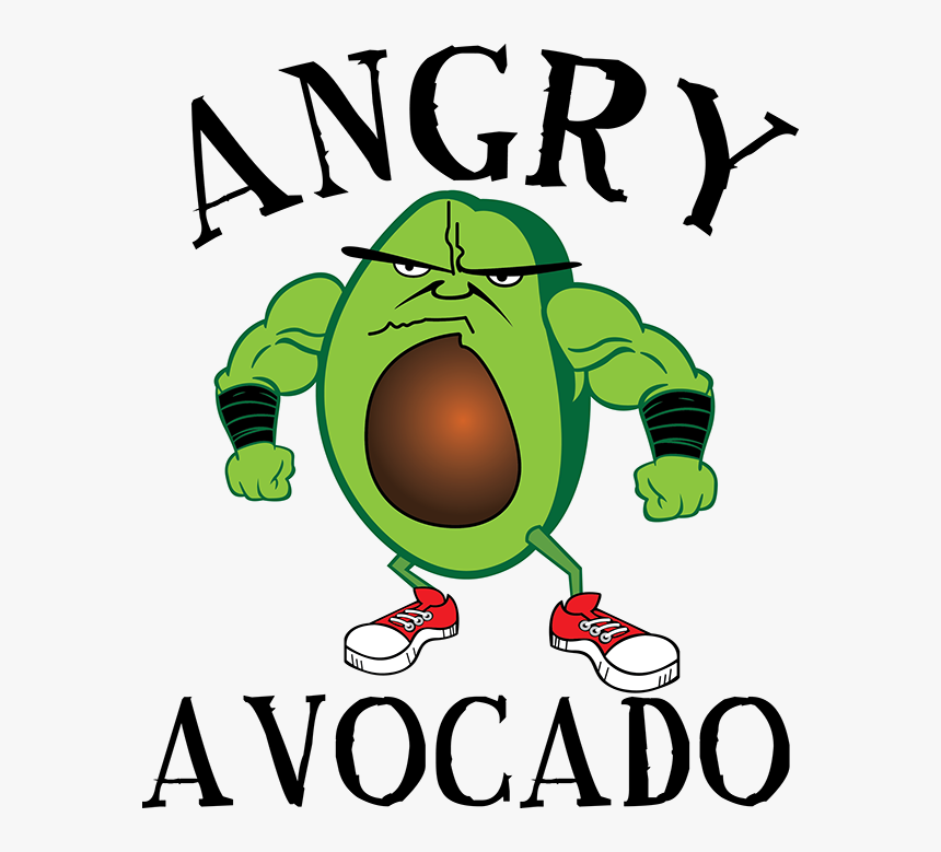 Transparent Avocado Clipart - Angry Avocado, HD Png Download