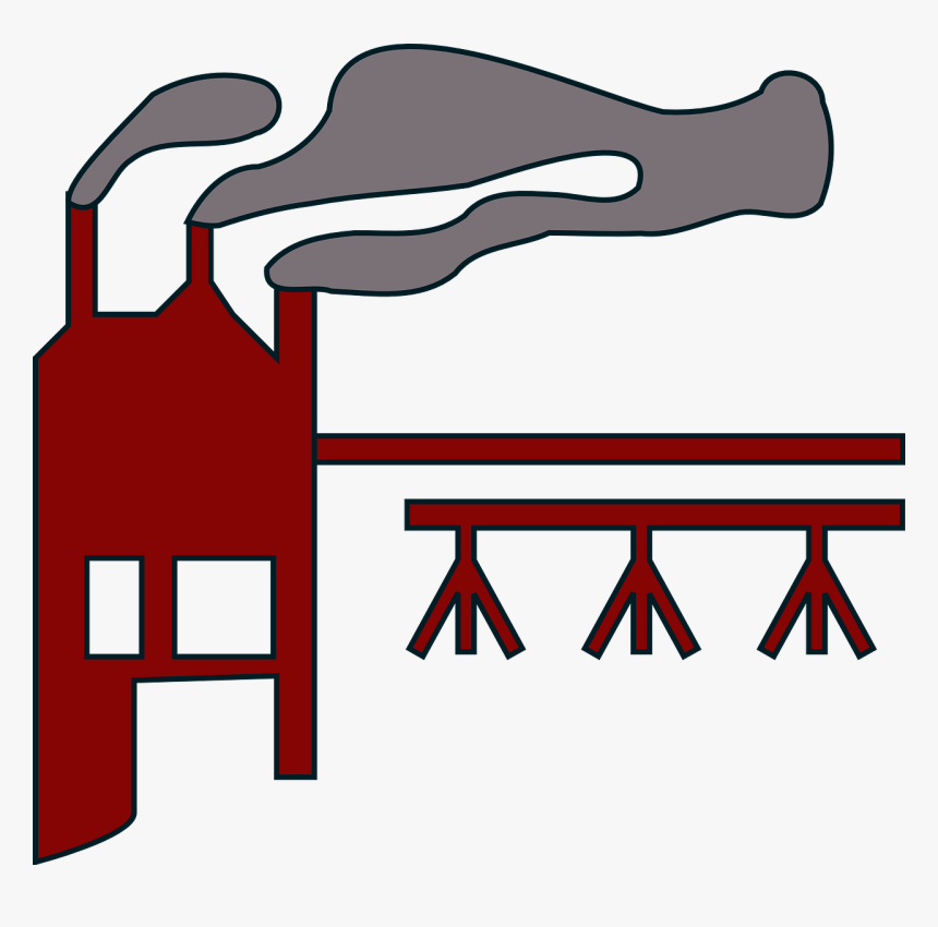 Factory Construction Manufacturing Engineering Free - Paper Mill Clip Art, HD Png Download