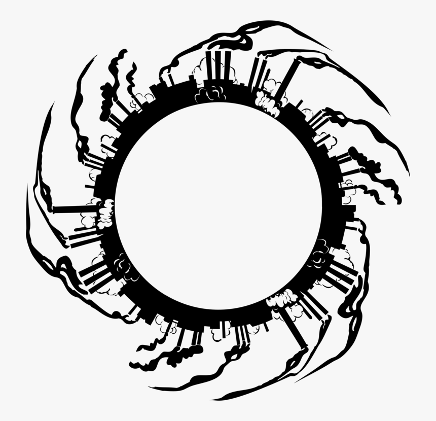 Line Art,eye,blackandwhite - Industrial Pollution, HD Png Download