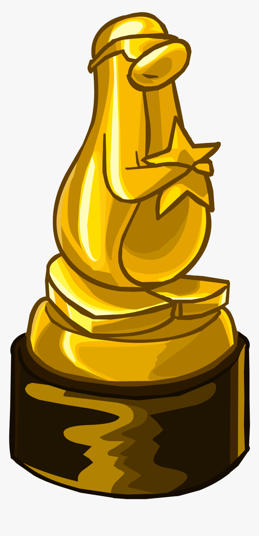 Gold Award Png Image - Club Penguin Gold Furniture, Transparent Png