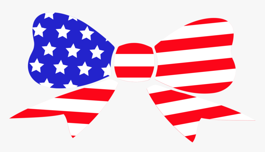 Clipart Bow Flag American, HD Png Download