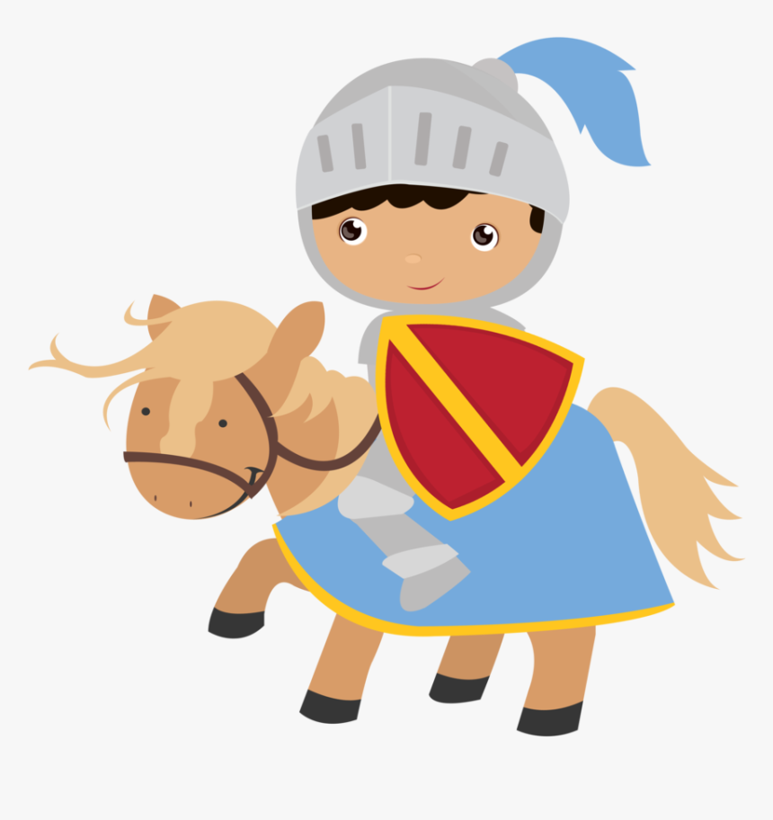 Princesas E Cavaleiros Minus - Knight And Princess Clipart, HD Png Download