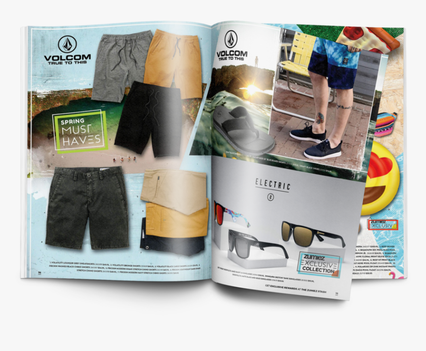Zumiez Catalog Mockup, HD Png Download