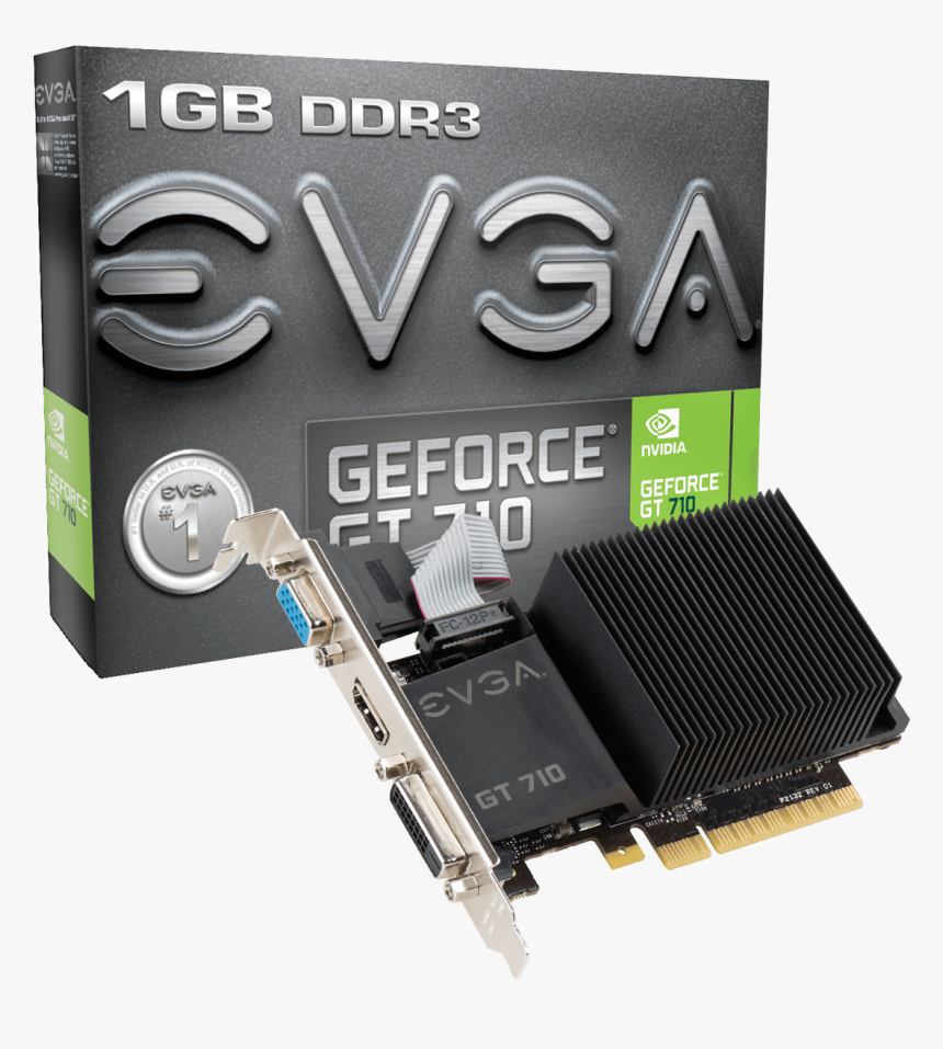 Evga Gt 710 2gb Ddr3, HD Png Download