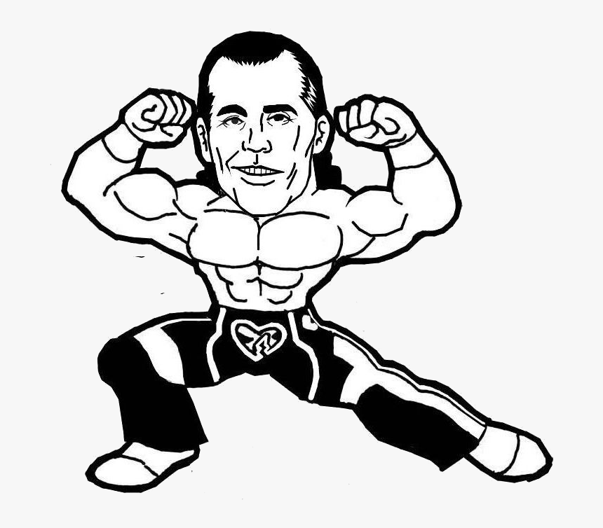 Shawn Michaels Wwe Raw Drawing Wwe Hall Of Fame - Draw Wwe Shawn Michaels, HD Png Download
